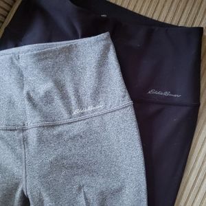 TWO pairs eddie bauer leggings